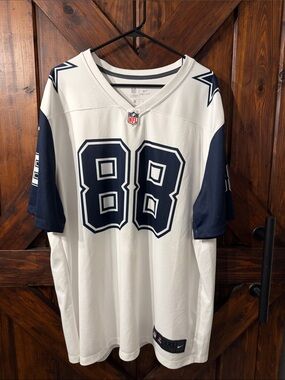 Nike Dallas Cowboys #88 Lamb White and Navy Football Jersey